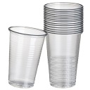 TRANSPAR jednorazové plastové poháre na vodu, studené nápoje, 200 ml, 100 ks