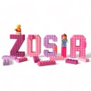 KAJAWIS LETKA 3D dekorácie stojace písmená v štýle LEGO NAME LETTER ECO