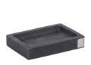 LINDOS GLAMOUR miska na mydlo polyresin antracit mat