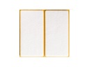Obdĺžnikové plstené podložky 45 x 140 mm Čierna