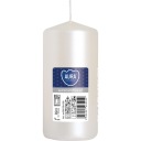 Sviečka perlovo biela Valčeková sviečka bez vône PARAFÍNOVÁ SVIEČKA 10CM 20H 150G