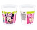 Minnie Mouse Hrnčeky 200ml 8 ks HH ruže