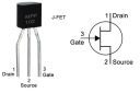 Tranzistor MPF102 TO92 JFET VHF 400 MHz