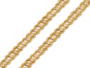OZDOBNÁ ČIPKOVÁ STUHA 1 CM ZLATÁ