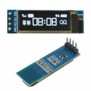 Biely displej 0,91 OLED i2C 3-5V LCD 128*32 jasný pre Arduino Raspberry