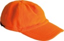 Fleecová zimná čiapka, šilt, oranžová