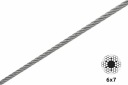 Oceľové lano 3mm (6x7) 1m