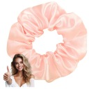 SATIN scrunchies gumička do vlasov, ružová, BEZPEČNÁ, lesklá, KOMFORTNÁ