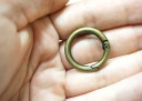 STAROŽITNÝ STARÝ ZLATÝ SHAKEL Otvárací Prsteň 20MM