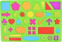 Šablóna na kreslenie geometrických útvarov, kruhových vzorov, geometrických útvarov