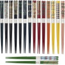 Pár japonských paličiek s rôznymi vzormi, 22 cm