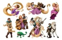 UMÝVAJÚCE DOČASNÉ TETOVANIE RAPUNZEL PRE DETI