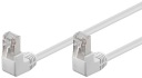 CAT 5e sieťový kábel 2x90° F/UTP Biely 3m