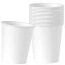 Papierová šálka na kávu, čaj a kávu so sebou, biela, 250 ml, 50 ks