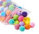 DEKORATÍVNE POMPÓMY 1CM 30 KS MIX BAMBUĽKY FAREBNÉ GULIČKY