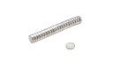 Neodymový magnet valcový MW 8x2,5 N38 10 ks