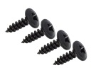 Tvrdené skrutky do dreva 4,0 x 16 mm, čierne pozinkované