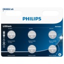 PHILIPS CR2032 3V lítiová batéria 6ks