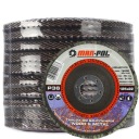 KOTOUČ KLAPAČKA 125 mm P60 MAR-POL 10 KS
