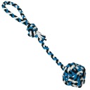 Hračka pre psa SZARPAK pletená loptička LARGE 8cm x 50cm XL