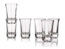Poháre na vodku, 40 ml panáky, sada 6 ks TORINO
