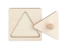Puzzle blok Montessori trojuholník vzdelávacie bloky skladačky