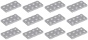 LEGO 3020 TANIER 2x4 svetlosivá NOVINKA == (15g) 12 ks