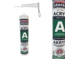 Grafen Akryl na fasády, lišty, steny 300 ml biely