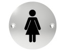 SKRUTOVACIE OZNAČENIE NA DVERÁCH DÁMSKEHO WC