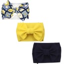 SET 3 ŠIROKÝCH PÁSOV PRE DIEVČATÁ NAVY BLUE