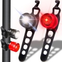 BIKE SVETLÁ LED CYKLISTICKÁ LAMPA PREDNÁ ZADNÁ 2KS