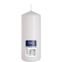 BISPOL Aura 48H valcová sviečka 15CM SW60/150 BIELA