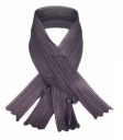 Pevný skrytý zips, tmavá slivka, 25 cm
