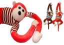 MONKE SO VELKÝM ZAHROMOM SO ZVUKAMI SKUTOČNEJ OPICE 55 cm E1827 EMAJ