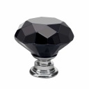 KRIŠTÁĽOVÝ NÁBYTOKOVÝ GOMBÍK 30mm ČIERNA