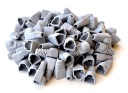 Kryt zástrčky 8p8c RJ-45 RJ45 100ks šedý