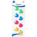TRANSPARENT MAGNETS sada 8 KS 22mm STARPAK TRANSPARENT magnetov