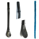 Bombilla pre Yerba Mate Riffle Farba Negro Gaucho Cebar