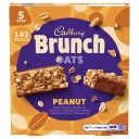 Cadbury Brunch Oats Arašidy 5 cereálnych tyčiniek s arašidmi 160 g