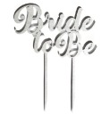 Bride to Be Wedding Bride Topper Preglejka Silver