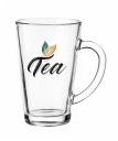 Čajový sklenený hrnček s uškom Iwo 300ml Čaj