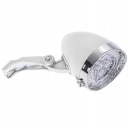 BIELA ​​LED RETRO BICYKLE LAMPA + BATÉRIE