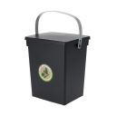 Odpadkový kôš s vekom antracitový 5,5 l Eco Eco do kancelárskej kúpeľne