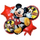 SADA FÓLIOVÝCH BALÓNOV MICKEY MOUSE - 5 ks