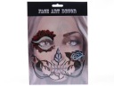 APLIKOVANÝ MAKEUP HALLOWEENSKÝ KOSTÝM ROSE RED