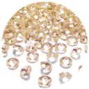 DIAMANTY svadobné kryštály 12 mm zlato 100 ks
