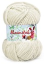 Hustá plyšová priadza Opus Natura Aksamitek č. 226 - CREAM ecru