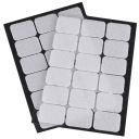 Obdĺžnik na suchý zips samolepiaci 25x32mm 18ks BIELY