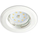 Kobi LED držiak halogénovej žiarovky pevný, okrúhly, biely OH14 0879