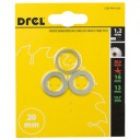 SADA REDUKČNÝCH KRÚŽKOV NA DISKY 3 KUSY 20/16 20/13 20/12,7 gr.1.2